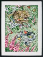 Набор для вышивания PERMIN арт.permin.90-9394 "Птицы в саду"