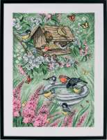 Набор для вышивания PERMIN арт.permin.70-9394 "Птицы в саду"