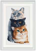 Набор для вышивания DUTCH STITCH BROTHERS арт.DSB012A Три кота