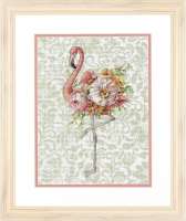 Набор для вышивания Dimensions арт.dimensions.70-35409 Цветочный фламинго