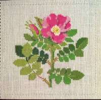 Набор для вышивания Haandarbejdets Fremme арт.30-6727 "Роза"