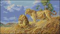 Набор для вышивания DIMENSIONS арт.03866 Африканские львы