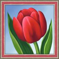 "Алмазная живопись" АЖ.1634 "Красный тюльпан"