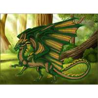 Набор для вышивания Larkes арт.Н4206 "Зеленый Дракон"
