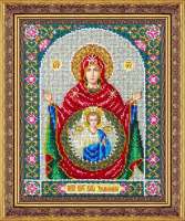Набор для вышивания бисером ПАУТИНКА арт.Б-1101 Пресвятая Богородица Знамение