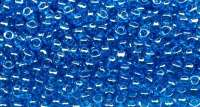 Бисер чешский PRECIOSA круглый 10/0 66150 голубой прозрачный блестящий 50 грамм