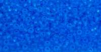 Бисер чешский PRECIOSA круглый 10/0 60030М матовый голубой прозрачный 50 грамм