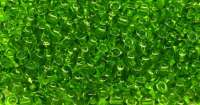 Бисер Preciosa размер 10/0 цвет 50430 (упаковка 50гр) прозрачный/цветной светло-зеленый