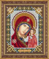 Набор для вышивания бисером ПАУТИНКА арт.Б-737 Пресвятая Богородица Казанская (венчальная пара)