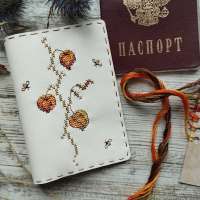 Набор для вышивания обложки для паспорта NEOCRAFT арт.НК-18f "Физалис"