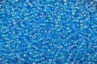 Бисер чешский PRECIOSA круглый 10/0 61000 голубой, прозрачный радужный 50 грамм