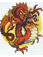 Набор для вышивания мулине НИТЕКС арт.0307 Красный дракон