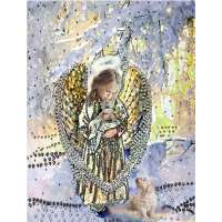 Набор для вышивания хрустальными бусинами ОБРАЗА В КАМЕНЬЯХ арт.5510 Лесной ангел