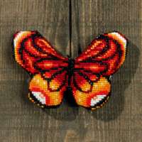 Набор для вышивания PERMIN арт.01-9410 Красная бабочка
