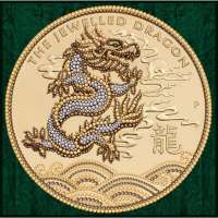 Рисунок на ткани для вышивания бисером Larkes арт.К3579 Драгоценный дракон