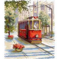 Набор для вышивания М.П. Студия арт.НВ-884 Старый трамвайчик