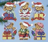 Набор для вышивания DESIGN WORKS арт dworks.1653 Маленькие рождественские медведи