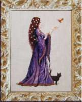 Набор для вышивания NIMUE арт.210-A057 K "DAME AU CHAT" Женщина и кошка