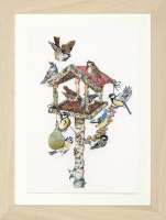 Набор для вышивания Thea Gouverneur арт.593 Птицы у кормушки