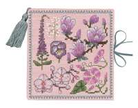 Набор для вышивания Le Bonheur des dames арт.3482 Чехол для игл Needle case pink flowers Розовые цветы