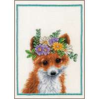 Набор для вышивания Lanarte арт.PN-0201471 Flower crown fox