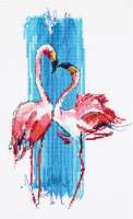 Набор для вышивания ПАННА арт.ПТ-7014 Розовые фламинго
