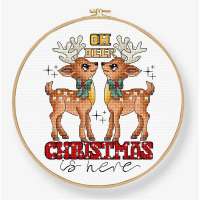 Набор для вышивания Letistitch L9912 Oh Deer Christmas Is Here