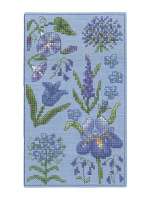 Набор для вышивания футляра для очков Le Bonheur des dames 3249 Spectacle Case Blue Flowers Голубые цветы