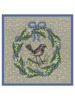 Набор для вышивания Le Bonheur des dames 2692 May wreath bluethroat Майский венок Варакуша