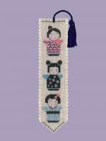 Набор для вышивания закладки  Le Bonheur des dames 4580 Bookmark Kokeshi Кокеши