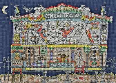 Набор для вышивания BOTHY THREADS XCT46 Cut Thru' Ghost Train