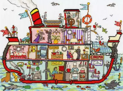 Набор для вышивания BOTHY THREADS XCT35 Cut Thru' Cruise Ship