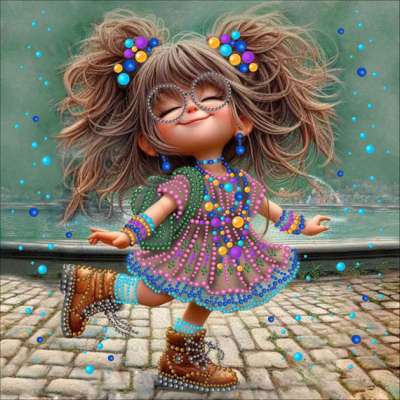 Набор для вышивания бусинами larkes Н3706 Прогулка