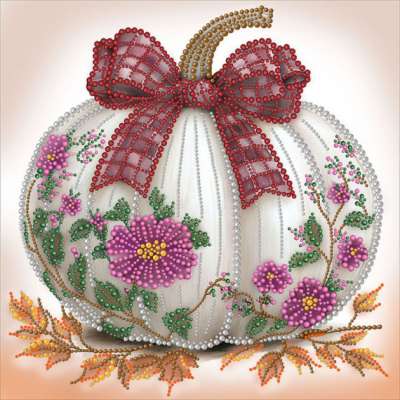 Набор для вышивания бусинами larkes Н3711 Тыковка 2