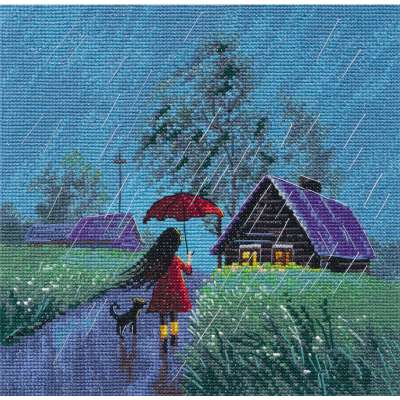 Набор для вышивания крестом Овен 1706 Летний дождь