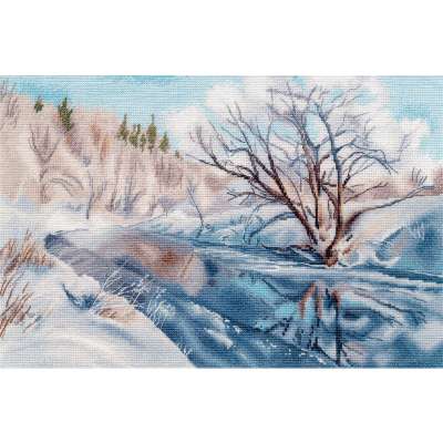 Набор для вышивания крестом Овен 1710 Февральская лазурь