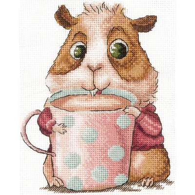 Набор для вышивания крестом Сделай Своими Руками сср.К-66 Кофеманы. Морской свин