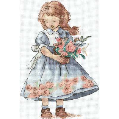 Набор для вышивания крестом Сделай Своими Руками сср.Д-36 Девочка-Весна