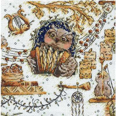 Набор для вышивания крестом Сделай Своими Руками сср.В-50 Волшебные звери. Сова
