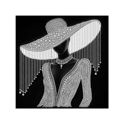 Набор для вышивания бусинами larkes Н3734 Жемчужная 4