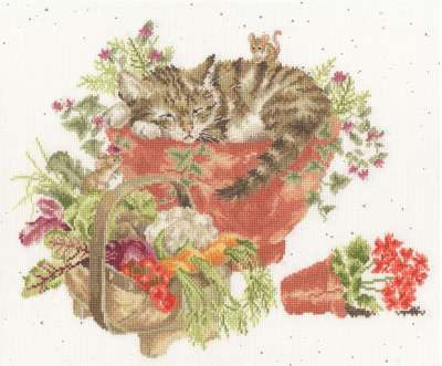 Набор для вышивания BOTHY THREADS XHD149 Purrrfect Spot