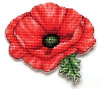 Набор для вышивания ИВАНКА арт.0-37 Красный мак. 