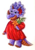 Набор для вышивания ИВАНКА арт.0-34 Семья динозавров. Мама. 