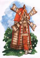 Набор для вышивания ИВАНКА арт.0-21 Мельница. Весна. 