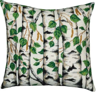 Набор для вышивания ПАННА PD-7475 Подушка. Березы