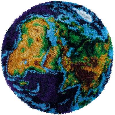 Набор для вышивания ПАННА KI-7383 Коврик. Земной шар