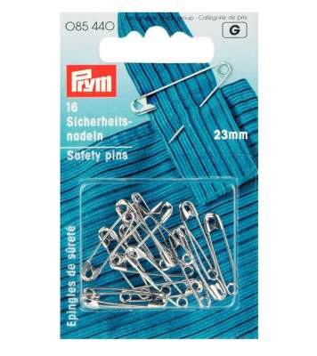 Булавки английские "PRYM" 085440 сталь в блистере 16 шт 23 мм