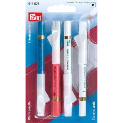 "PRYM" 611628 Карандаши меловые с щеткой 4 шт.