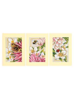 Набор для вышивания Lanarte PN-0221133 Pink Silk Dahlia