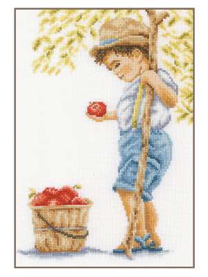 Набор для вышивания Lanarte PN-0200794 Boy with apples